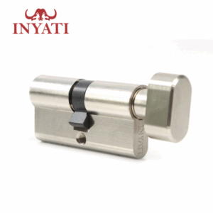 Cylinder Euro 65mm Nickel Plated Thumb Turn Inyati Kb-v5d